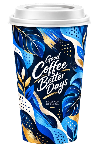 Contoh custom logo paper cup 55
